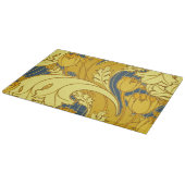 Planche À Découper Impression de motif de tulipe : Art nouveau bleu j (Coin)