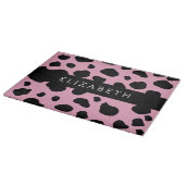 Planche À Découper Impression De Vache, Spots De Vache, Vache Rose, V (Coin)