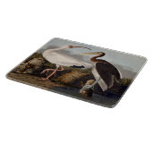 Planche À Découper Impression d'oiseau Ibis blanc de John James Audub (Coin)