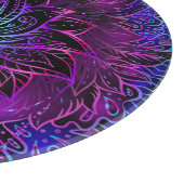 Planche À Découper Impression du boho de fleur Neon Lotus (Coin)