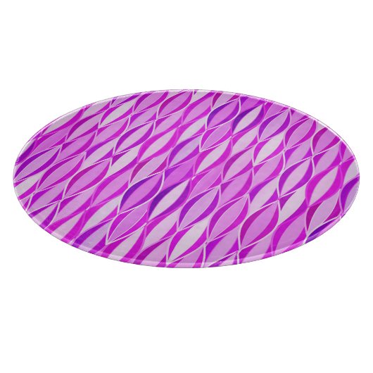 Planche À Découper Impression du ruban du milieu du siècle - orchidée (Coin)