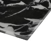 Planche À Découper Impression en quartz en pierre noire et blanche (Coin)