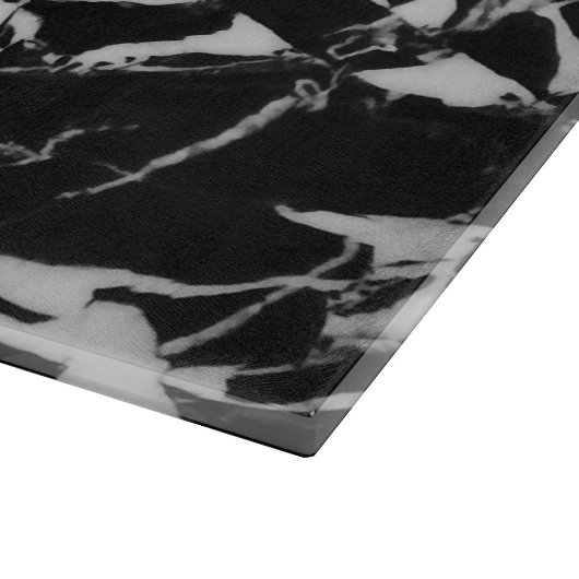Planche À Découper Impression en quartz en pierre noire et blanche (Coin)