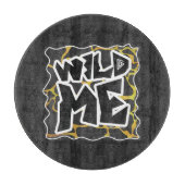 Planche À Découper Impression Giraffe noir et jaune (Devant)