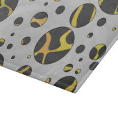 Planche À Découper Impression Giraffe noir et jaune (Coin)