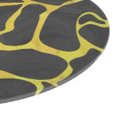 Planche À Découper Impression Giraffe noir et jaune (Coin)