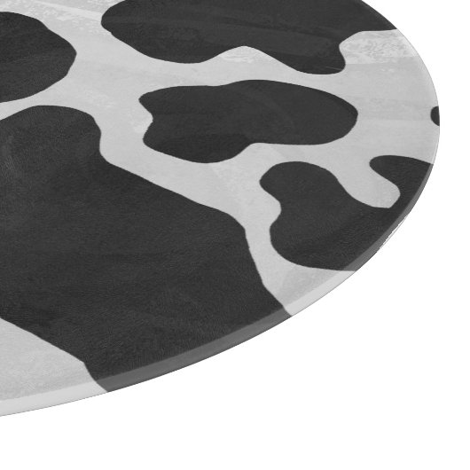 Planche À Découper Impression noire et blanche de vache (Coin)