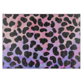 Planche À Découper Impression noire et rose dalmate (Devant)