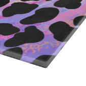 Planche À Découper Impression noire et rose dalmate (Coin)