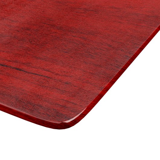 Planche À Découper Impression numérique en bois rustique rouge (Coin)