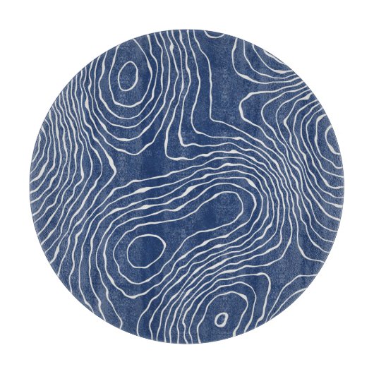 Planche À Découper Impression topographique biologique de la ligne te (Devant)