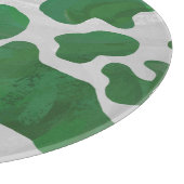Planche À Découper Impression verte et blanche de vache (Coin)
