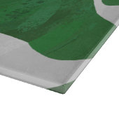 Planche À Découper Impression verte et blanche de vache (Coin)