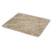 Planche À Découper Imprimé à motif de peau de léopard guépard marron (Coin)