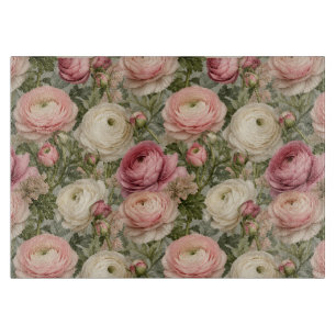 Planche À Découper Imprimé floral de renoncule sophistiqué