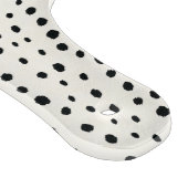 Planche À Découper Imprimé guépard noir blanc chic motif monogramme (Coin)