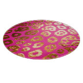 Planche À Découper Imprimé léopard or rose fuchsia glamour (Coin)