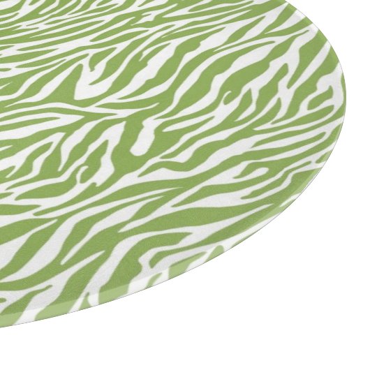 Planche À Découper Imprimer Safari vert Zebra (Coin)