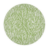 Planche À Découper Imprimer Safari vert Zebra (Devant)