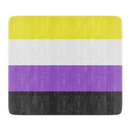Planche À Découper Indicateur Enby (Pride non binaire) (Devant)