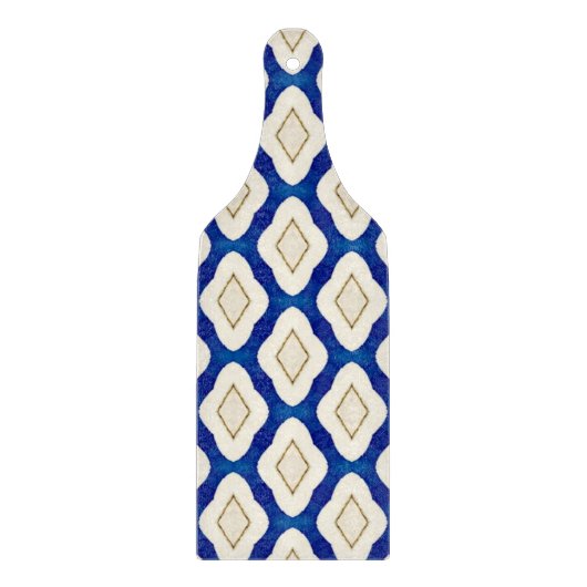 Planche À Découper Indigo Blue Grey Azulejo Motif Portugal Cadeau (Devant)