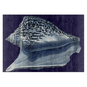 Planche À Découper Indigo Shells I