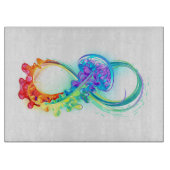 Planche À Découper Infinity avec Rainbow Jellyfish (Devant)