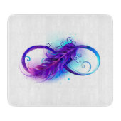 Planche À Découper Infinity with purple feather (Devant)