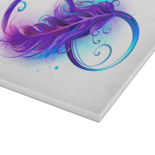 Planche À Découper Infinity with purple feather (Coin)