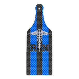 Planche À Découper Infirmière inscrite RN Caduceus Fibre de carbone I