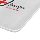 Planche À Découper Infirmière médecin rouge plus stéthoscope ajouter (Coin)