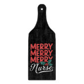 Planche À Découper Infirmière Noël Joyeux Infirmière Cadeaux de vacan (Devant)