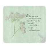 Planche À Découper Infirmière praticien Touch Vies Fleur sauvage (Devant)