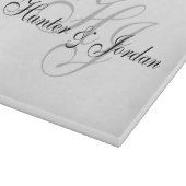 Planche À Découper "Initiales" Coupe de verre/Charcuterie (Coin)