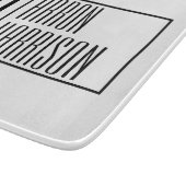 Planche À Découper Initiales minimes modernes et logo de nom (Coin)