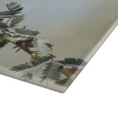 Planche À Découper Inséparable à visage rose sur une branche (Coin)