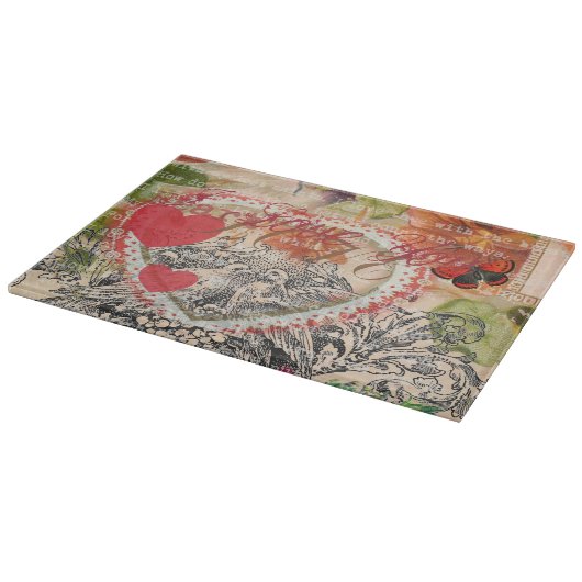 Planche À Découper Inséparables Heart Red Art Collage (Coin)