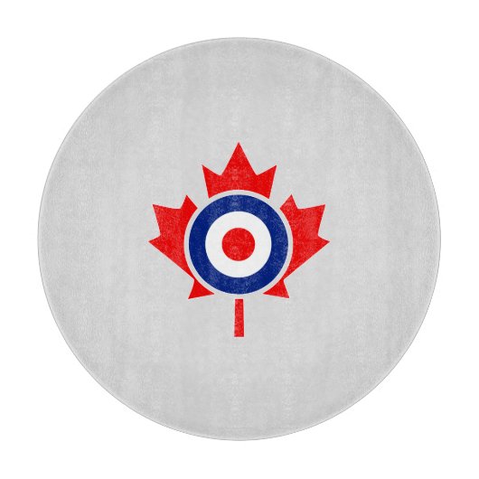 Planche À Découper Insigne de morue de la feuille d'érable canadienne (Devant)