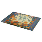 Planche À Découper Inspiration Quelque Chose Bon Devis Floral Orange (Coin)