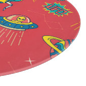 Planche À Découper Inventaires d'espace UFO rétro (Coin)