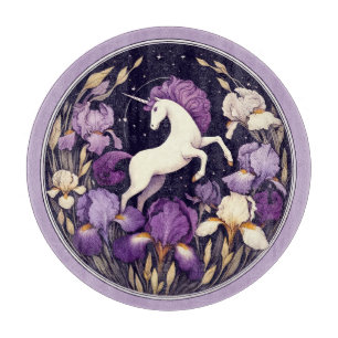 Planche À Découper Iris de licorne violette Unicorns Iris