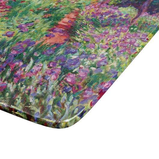 Planche À Découper Iris Garden par Claude Monet Cutting Board (Coin)