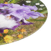 Planche À Découper Iris Irises Fleur violette Anniversaire Filles Nom (Coin)
