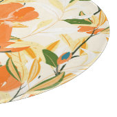 Planche À Découper Iris orange : motif floral transparent (Coin)