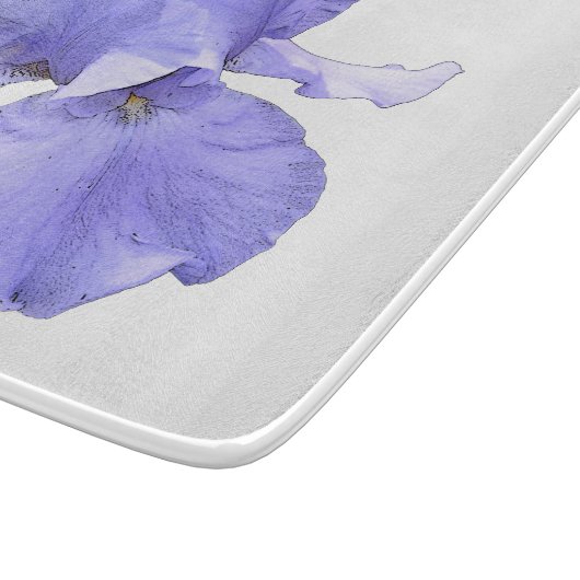 Planche À Découper Iris pourpre barbu grand (Coin)