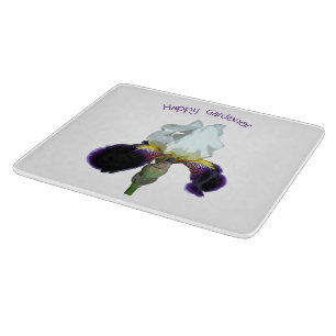 Planche à découper Iris Violet et Blanc