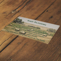 Irish Blessing Hay Bales in Field