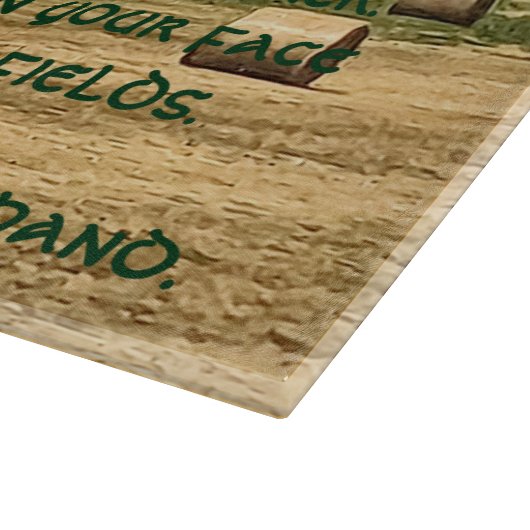 Planche À Découper Irish Blessing Hay Bales in Field (Coin)