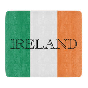 Planche À Découper Irish Flag Ireland Glass Cutboard cn
