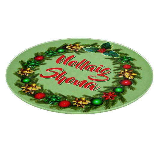 Planche À Découper Irish Nollaig Shona Joyeux Noël (Coin)